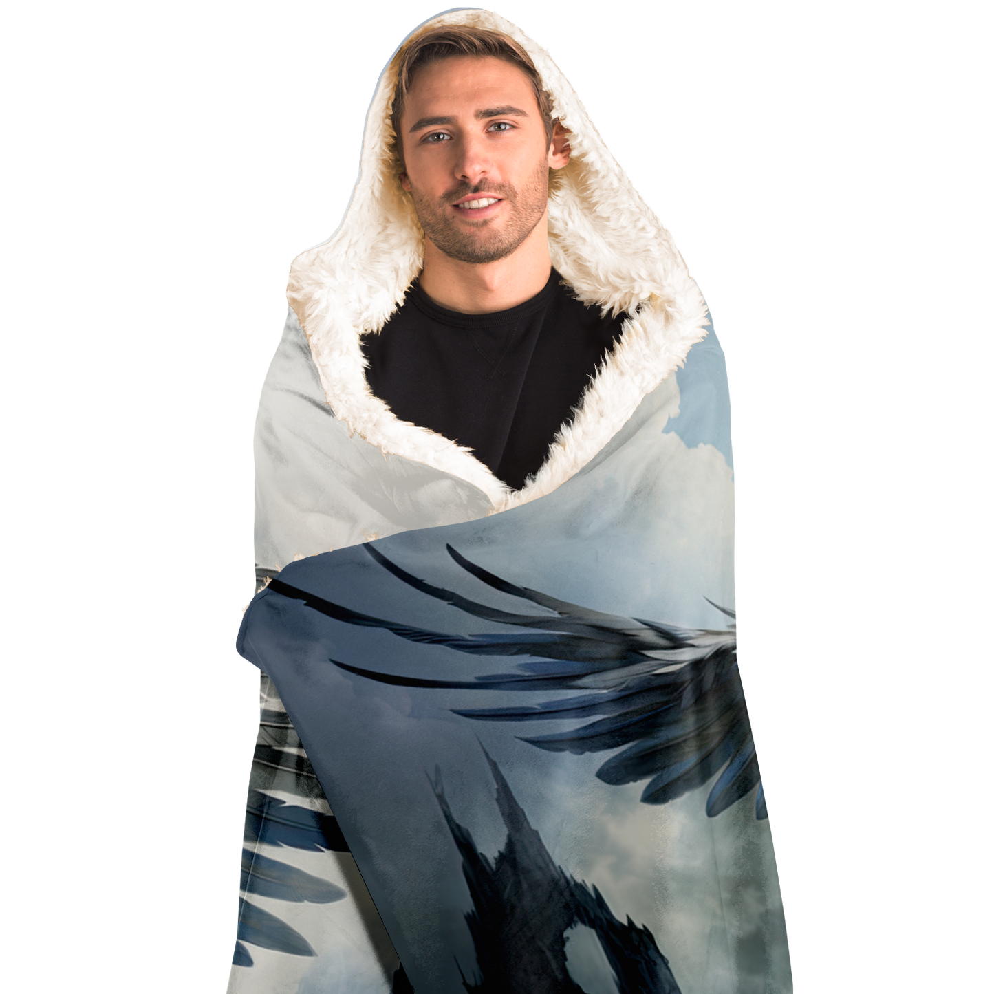 Glacier Guardian Griffon Hooded Blanket