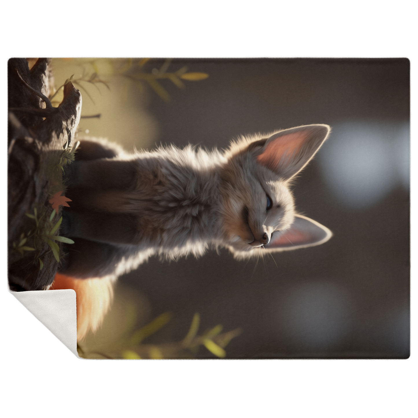 Dawn Fox Premium Microfleece Blanket