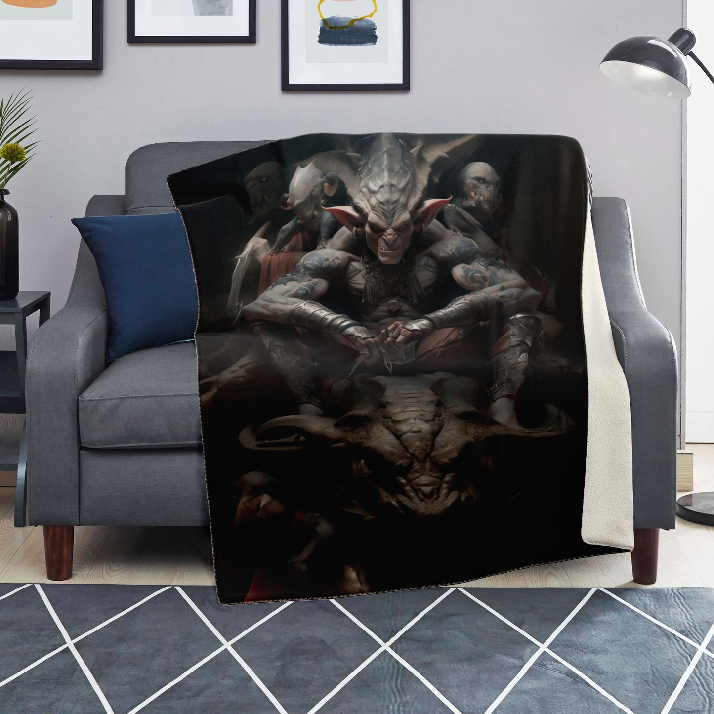 Draconian Goblin King Premium Microfleece Blanket