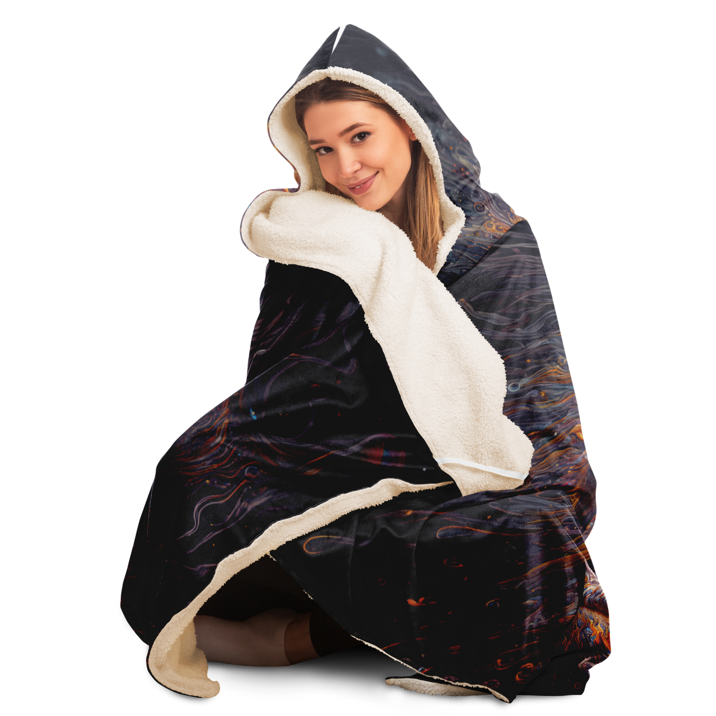 Liquid Dream Sight Hooded Festival Blanket