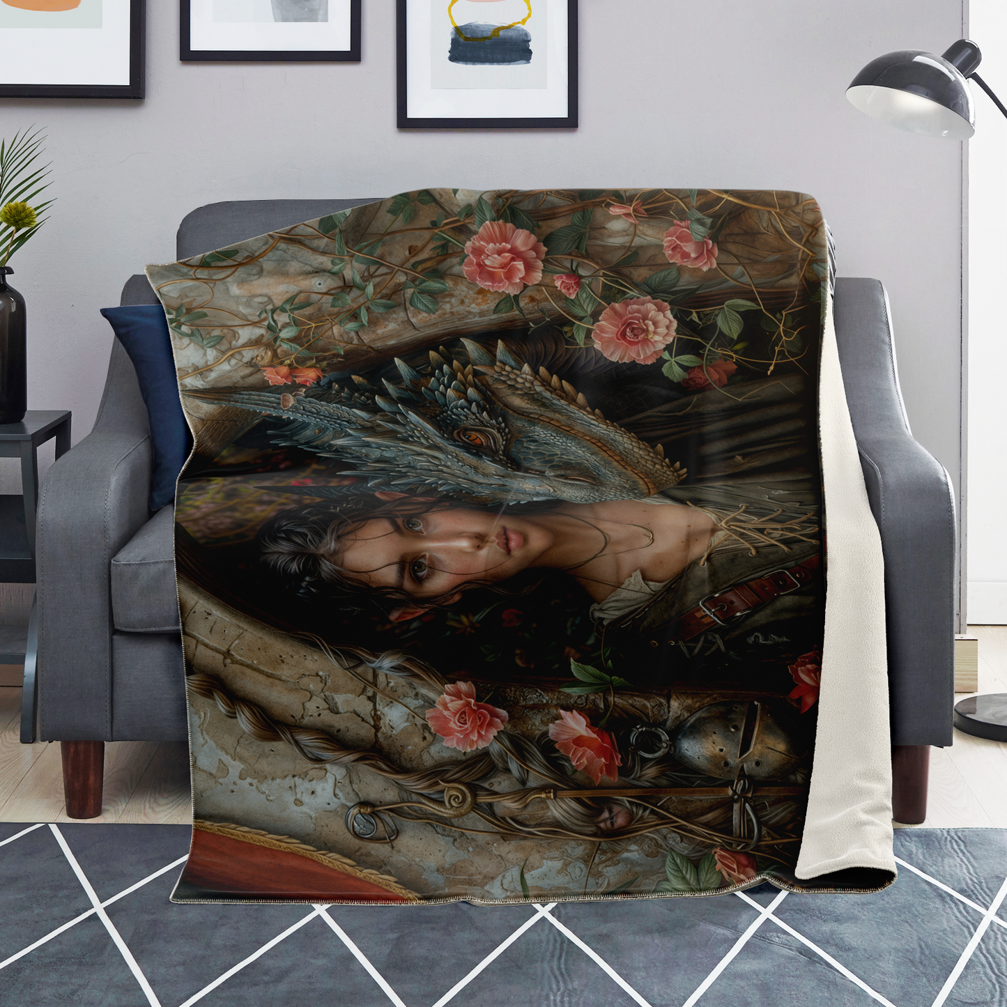 The Secret Garden Premium Microfleece Blanket