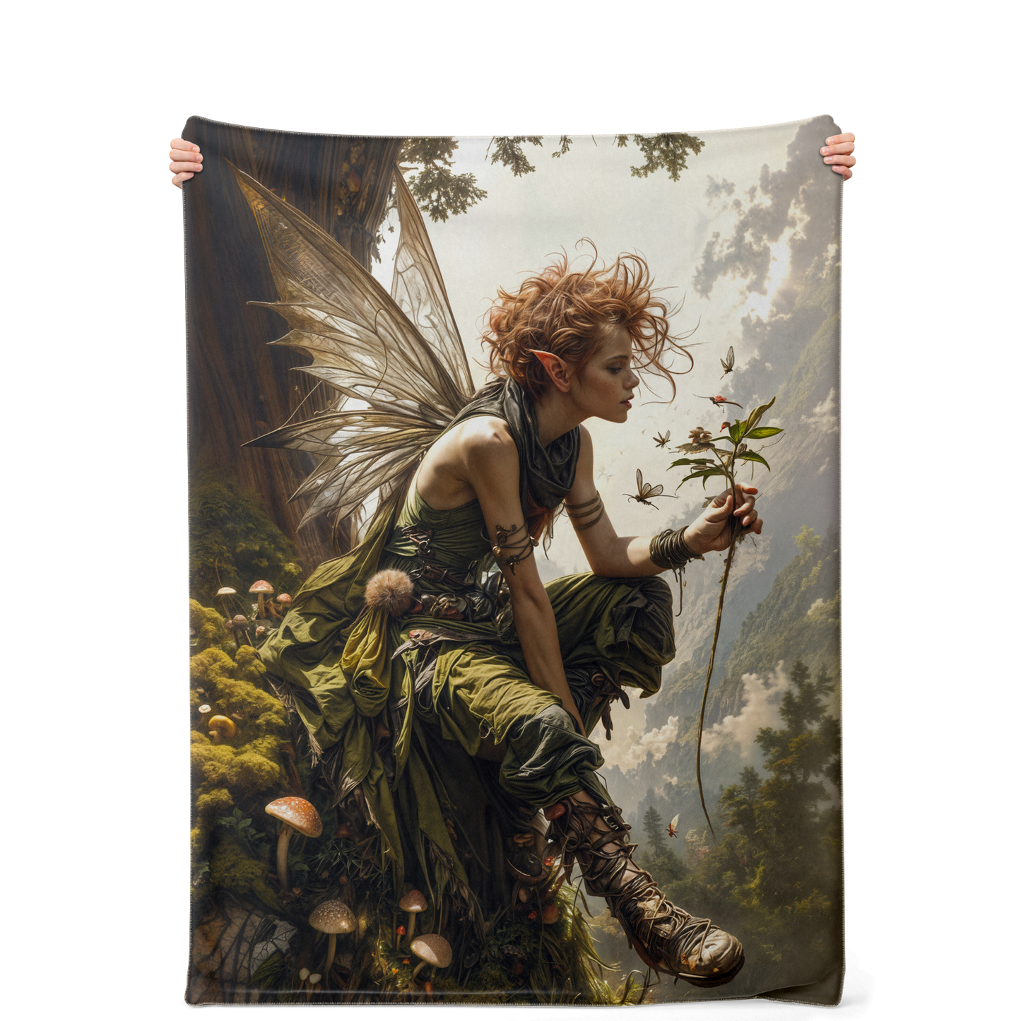 The Woodland Muse Premium Microfleece Blanket