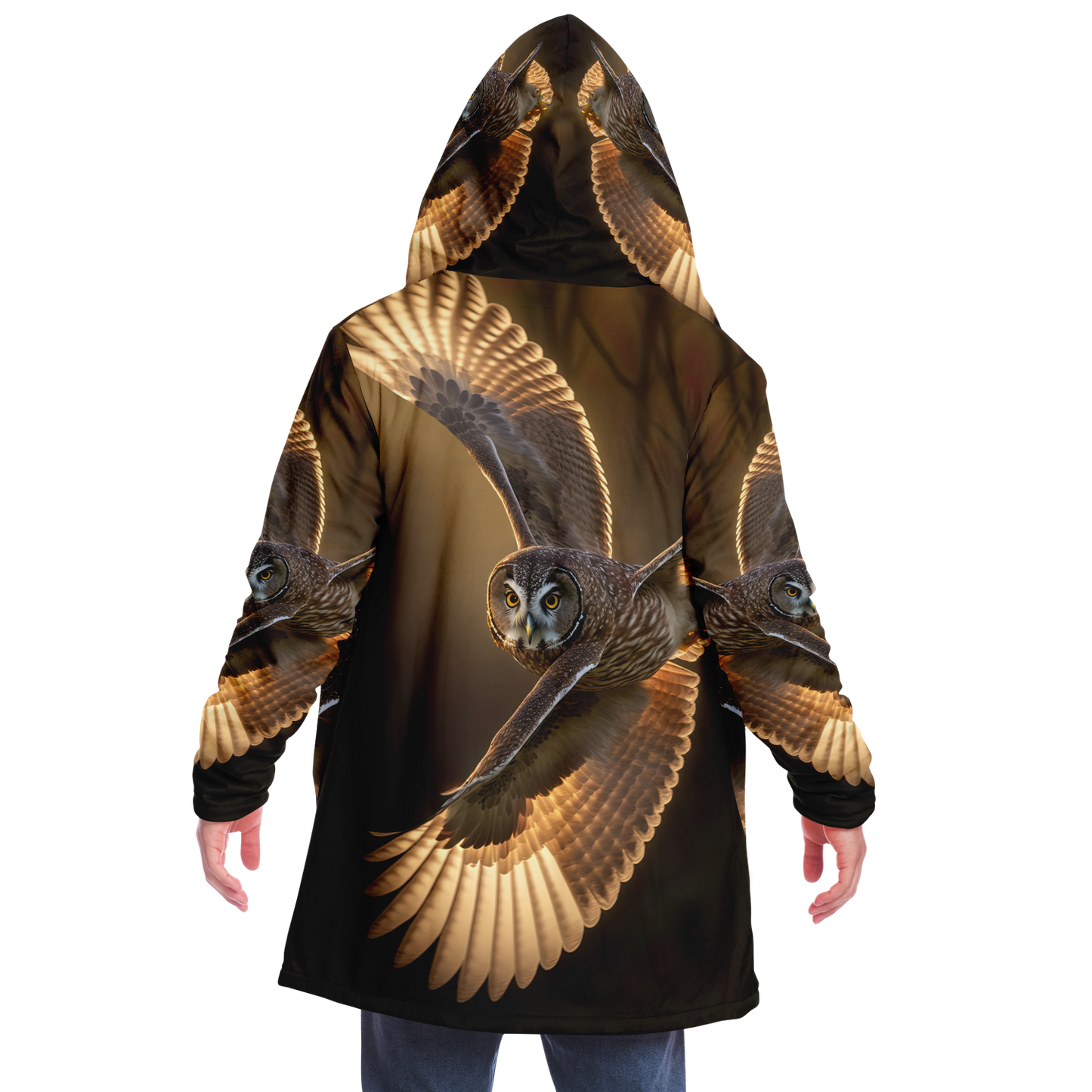 Aerial Twister Owl Microfleece Cloak