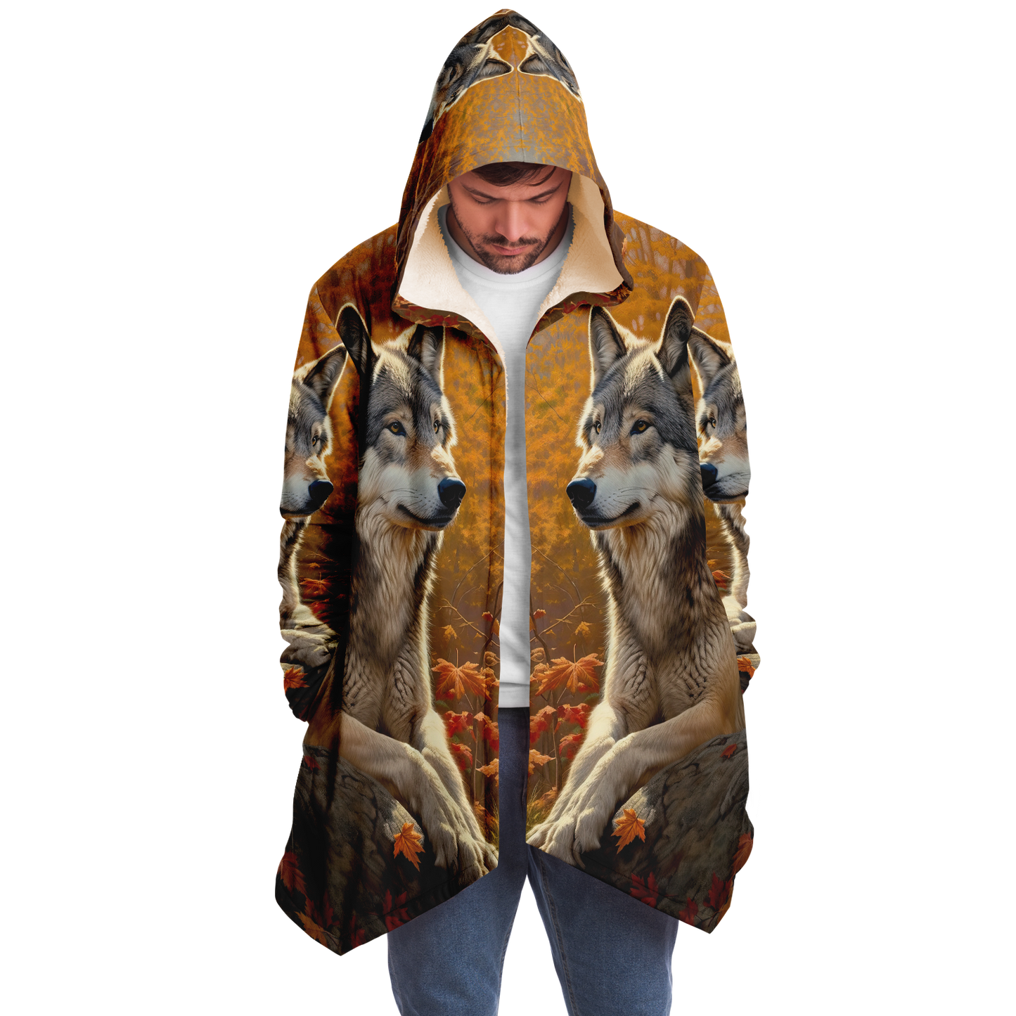 Watcher Wolf Microfleece Cloak