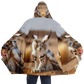 Lynx Owl Microfleece Cloak