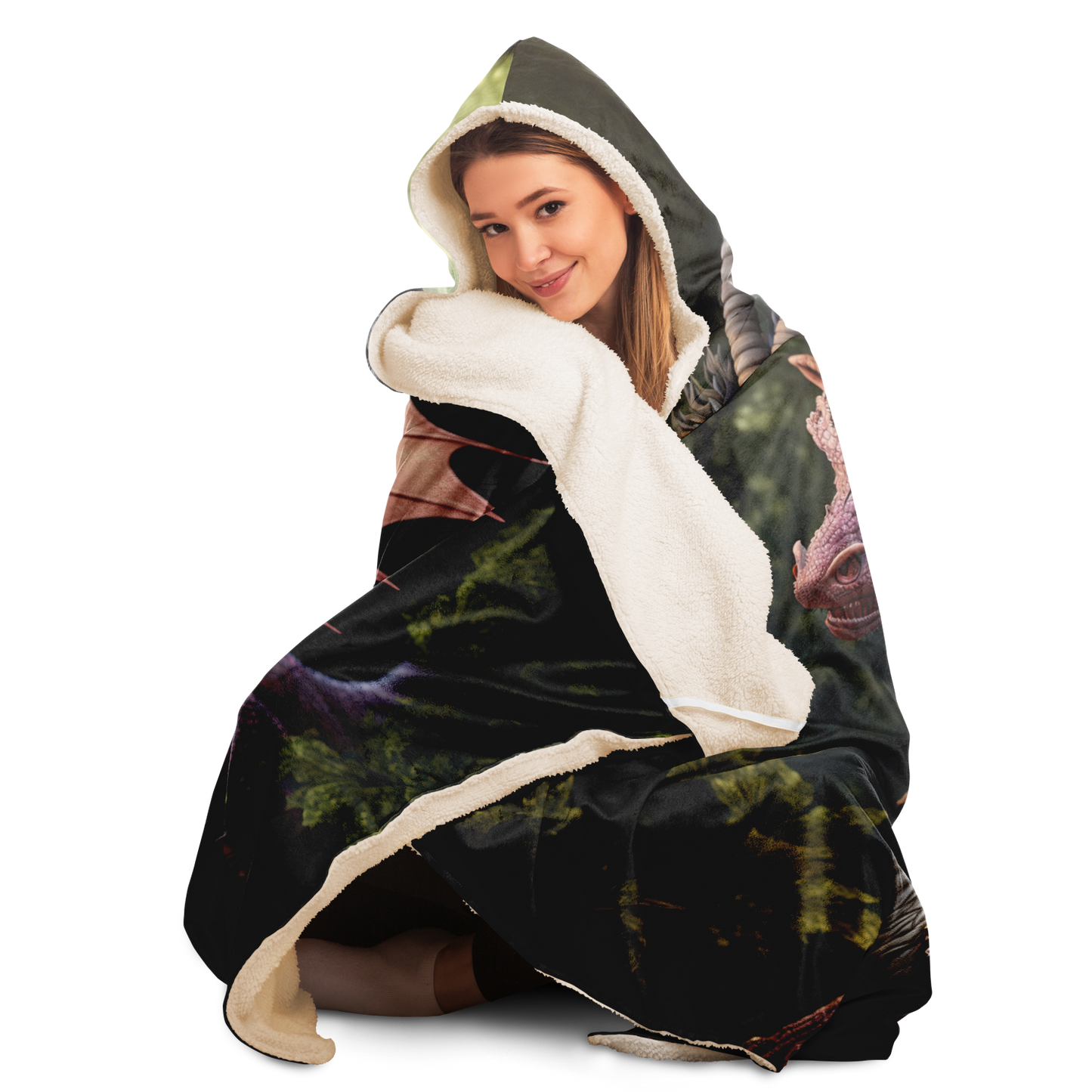 Dragon Fairy Scout  Hooded Blanket