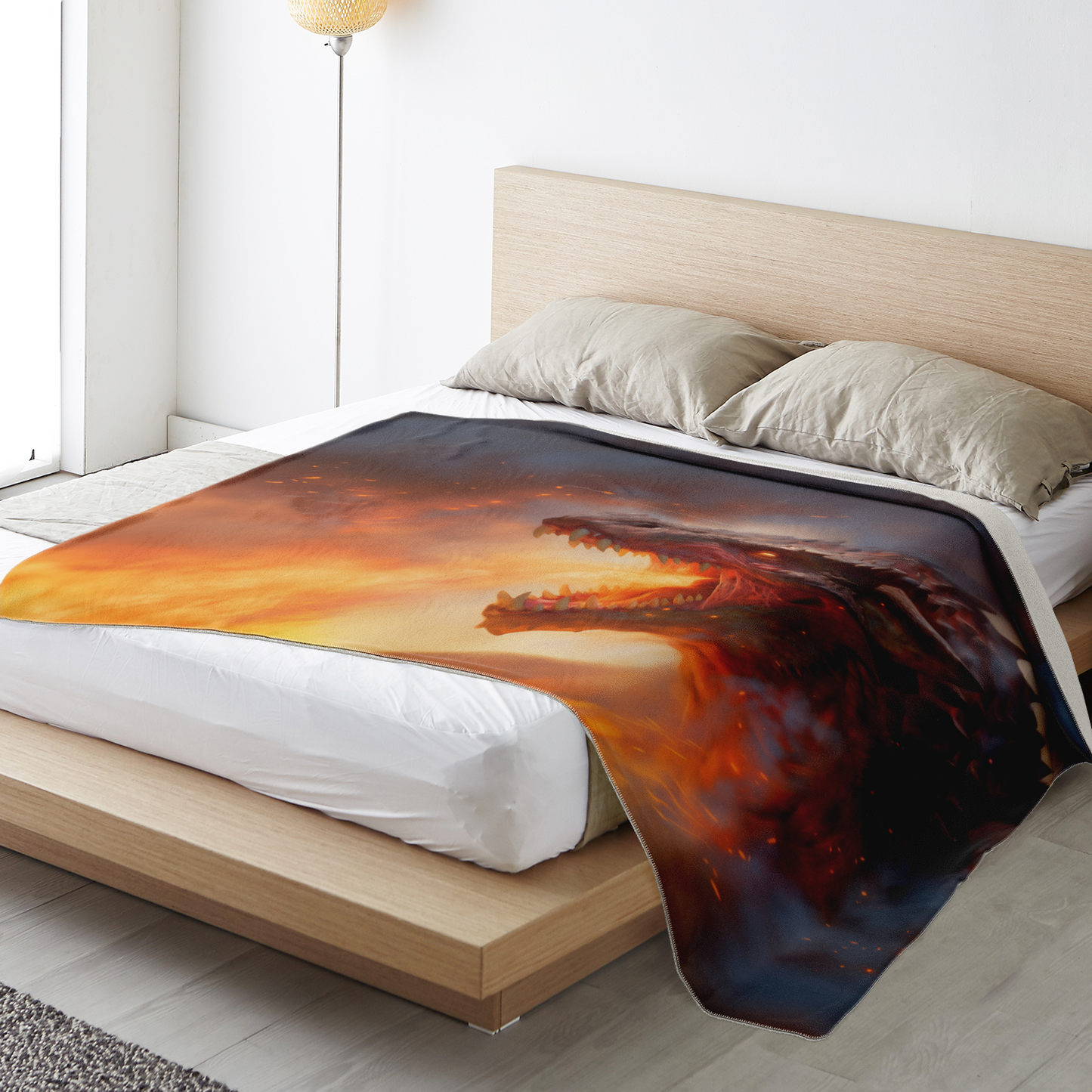 I Am Fire Premium Microfleece Blanket