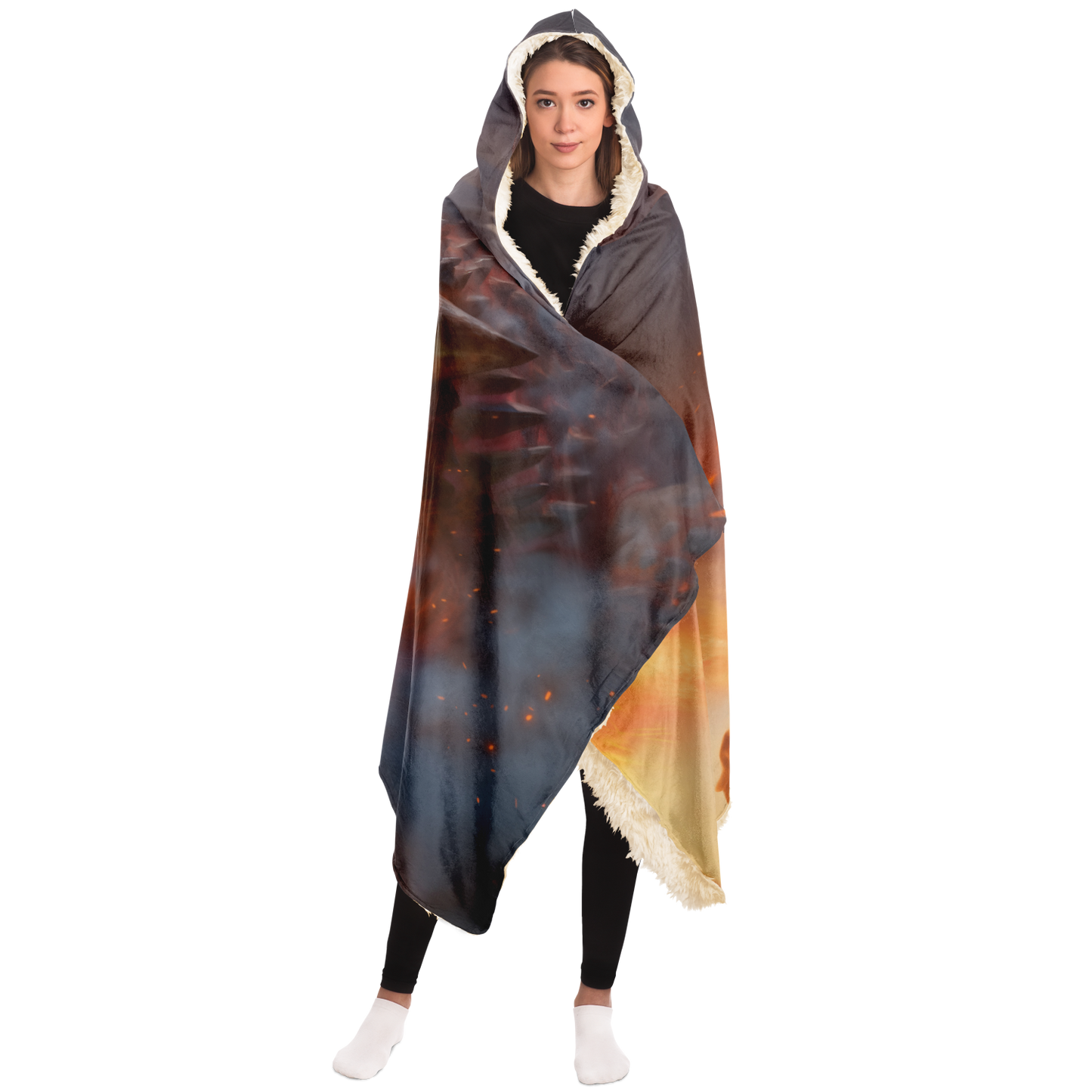 I Am Fire Hooded Blanket