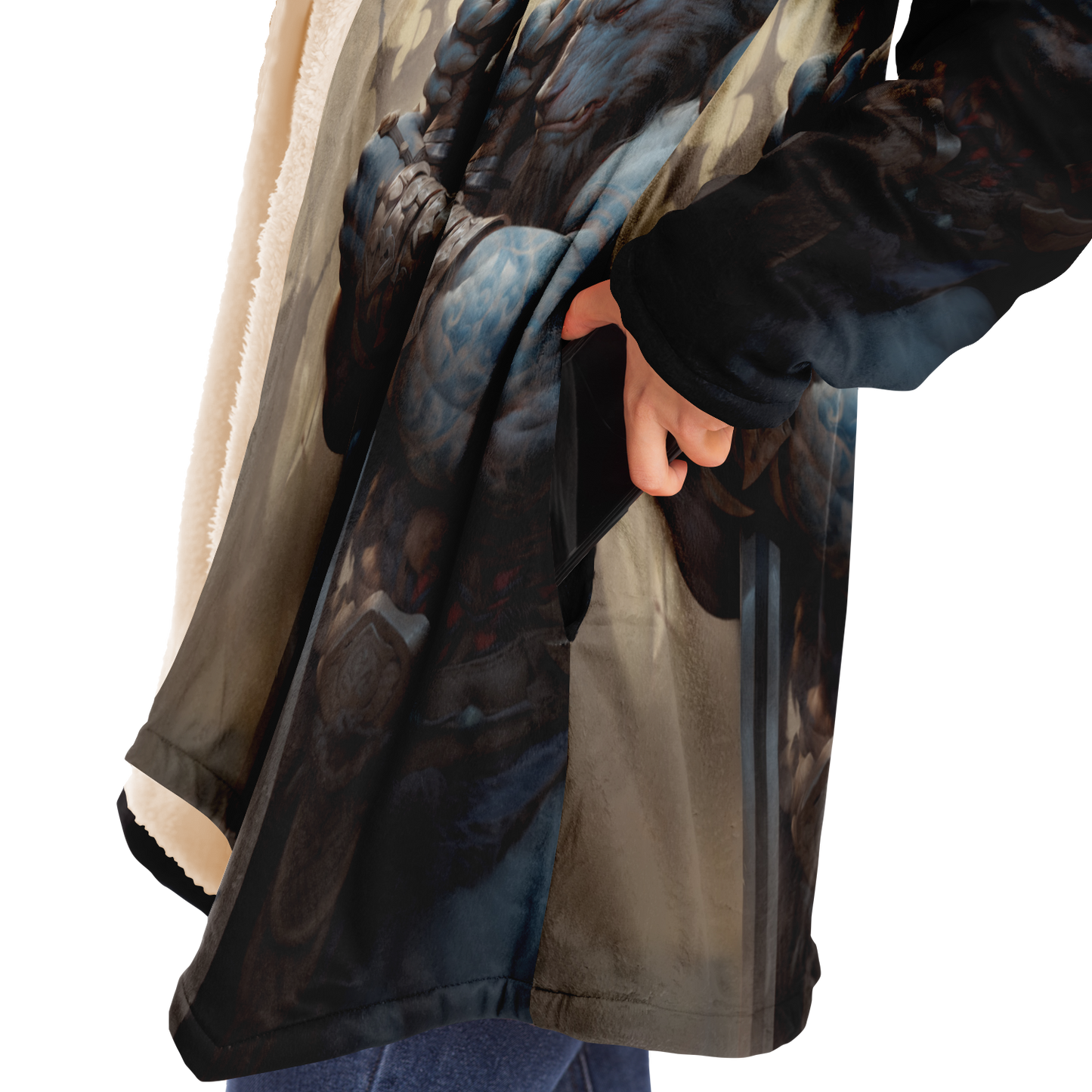 Werewolf Warrior Microfleece Cloak