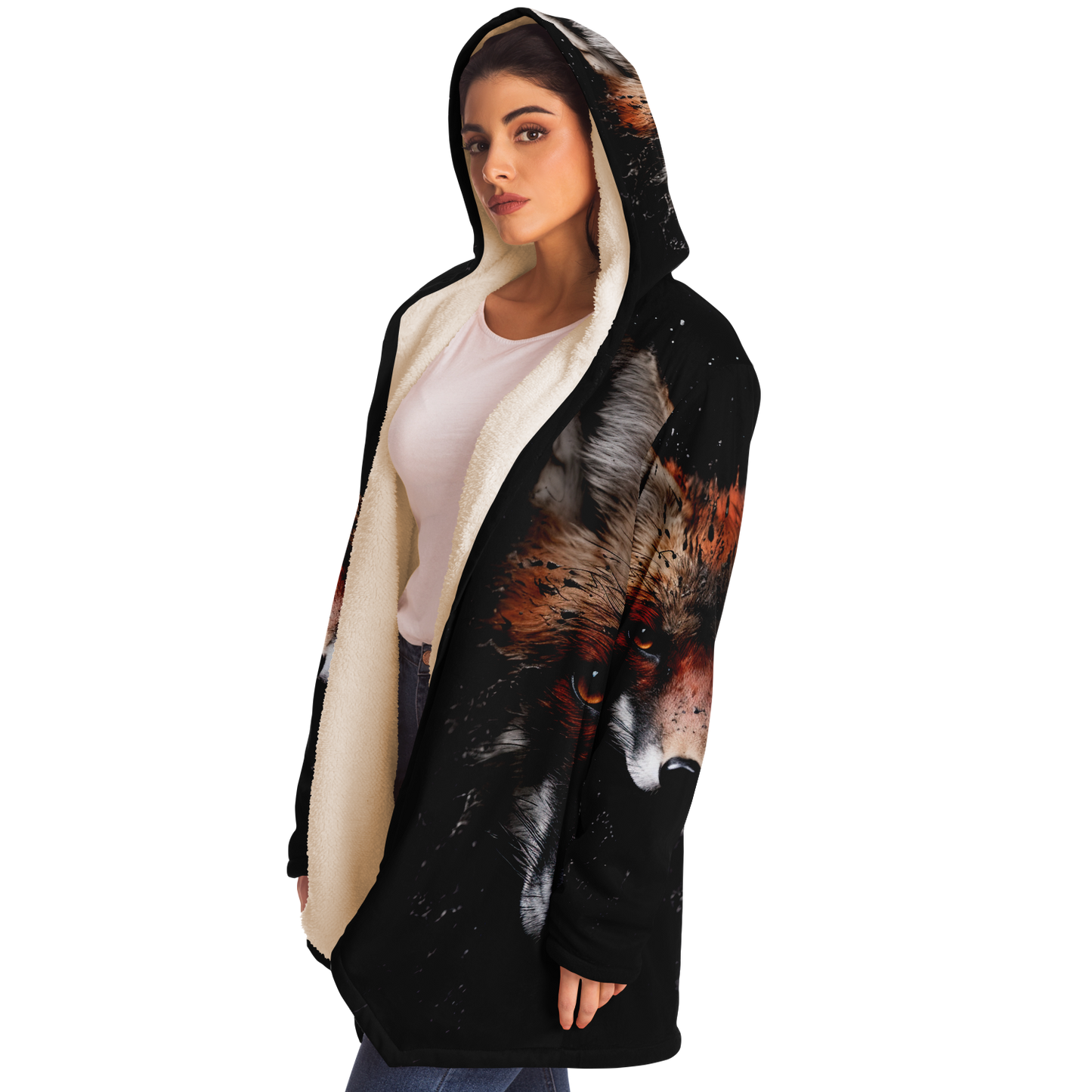 Fox Burst Microfleece Cloak