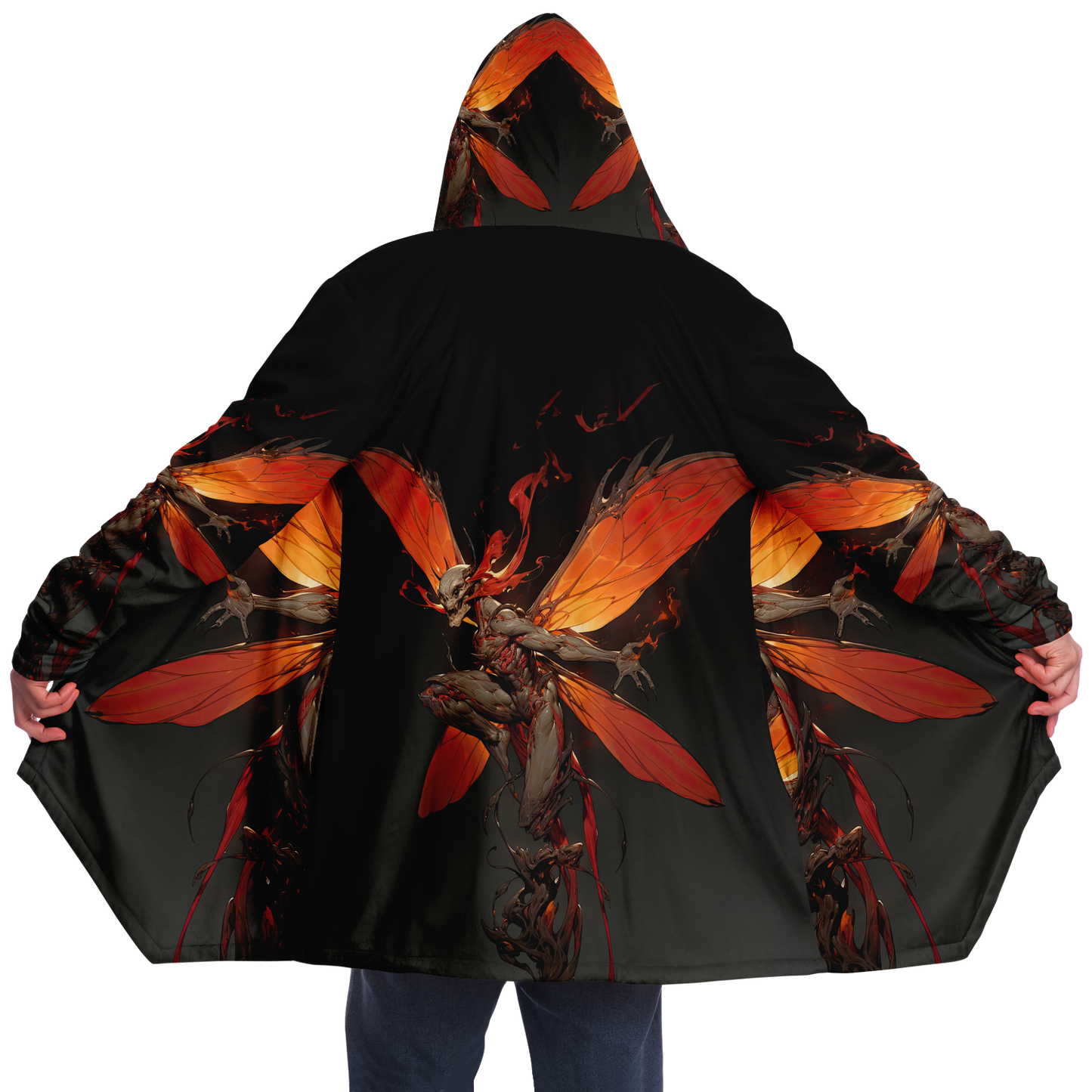 Flaming Dragonspryte Microfleece Cloak