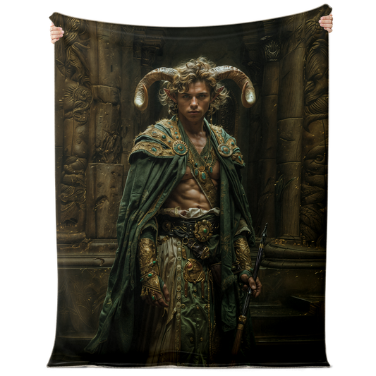 Mage Temple Guard Premium Microfleece Blanket