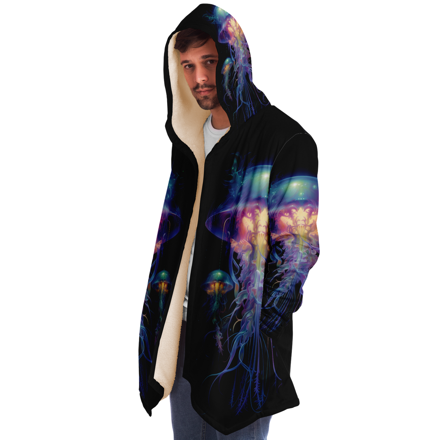 Space Jellyfish Microfleece Cloak