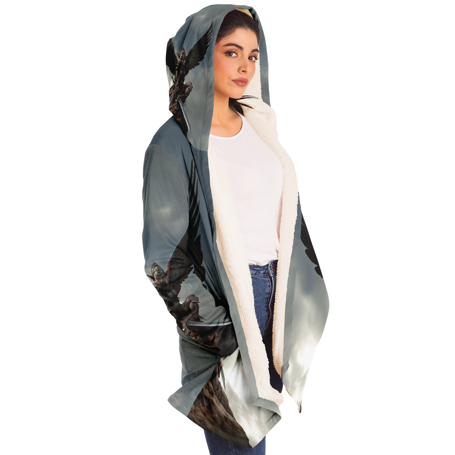 Goblin Harpy Queens Gaurd Microfleece Cloak