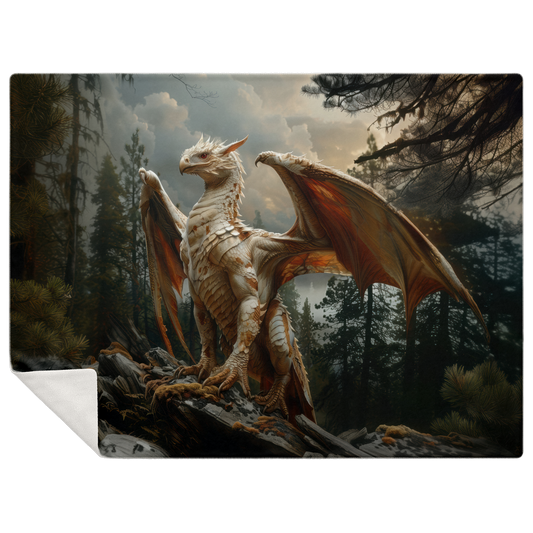 Forest Drake Premium Microfleece Blanket