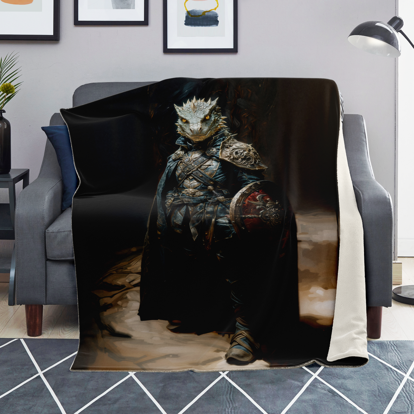 Captain Of The Crooked Vanguard Premium Microfleece Blanket