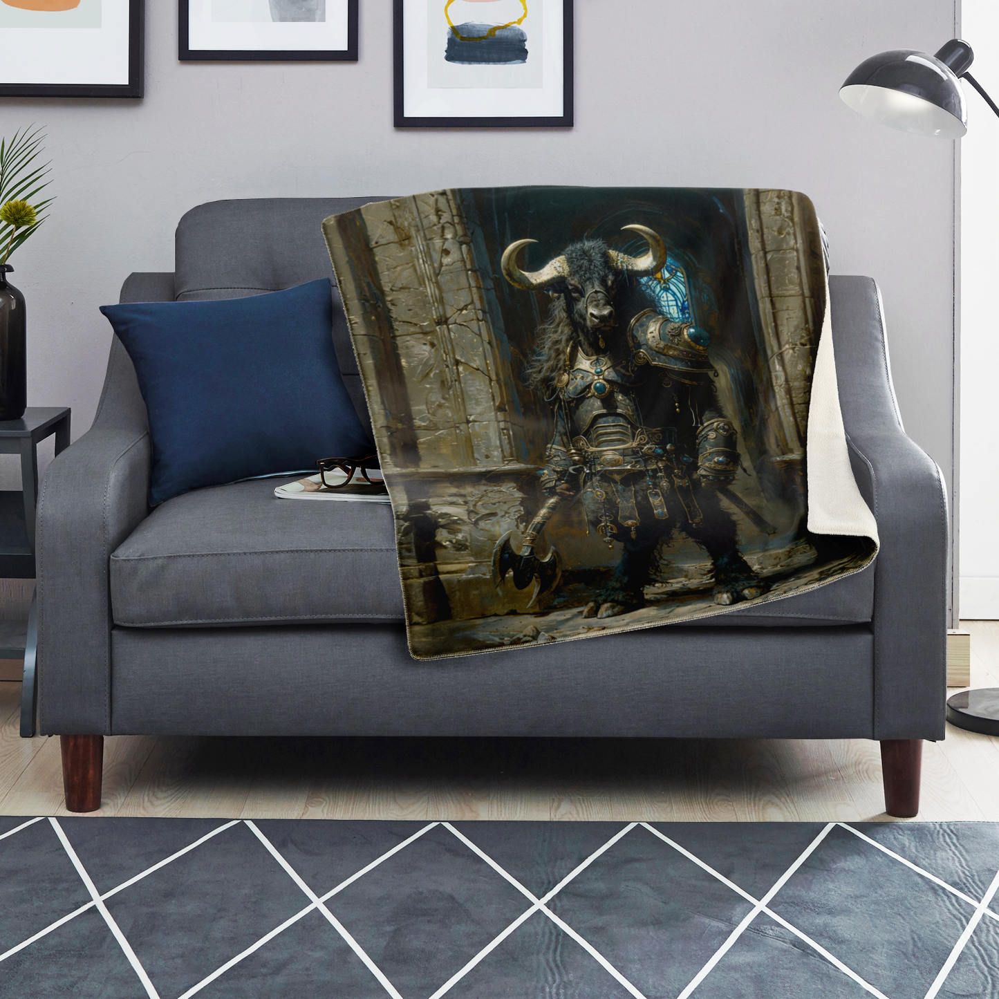 Minotaur Centurion Premium Microfleece Blanket