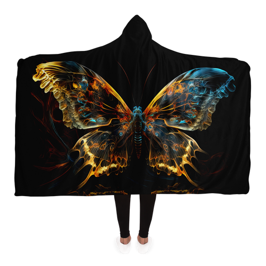 Liquid Butterfly Hooded Blanket