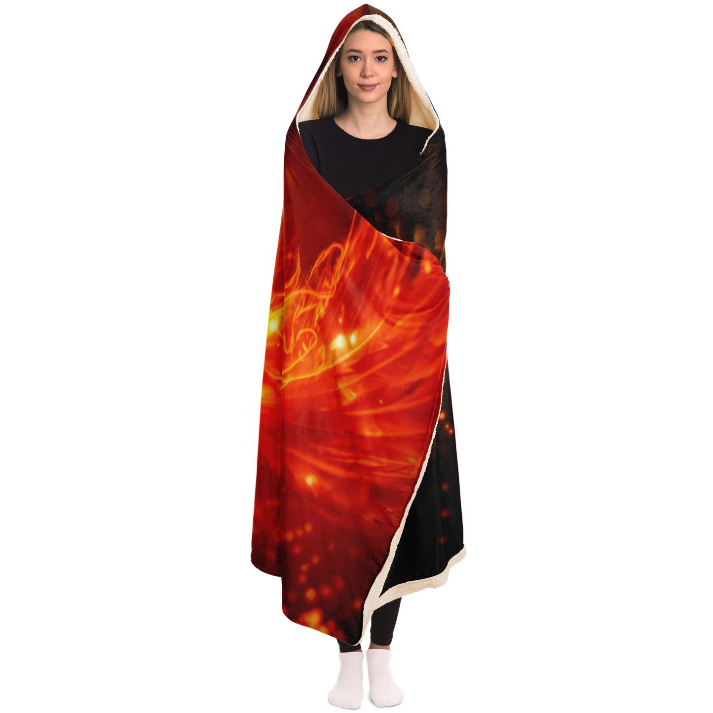 Blazing Grace Phoenix Hooded Blanket