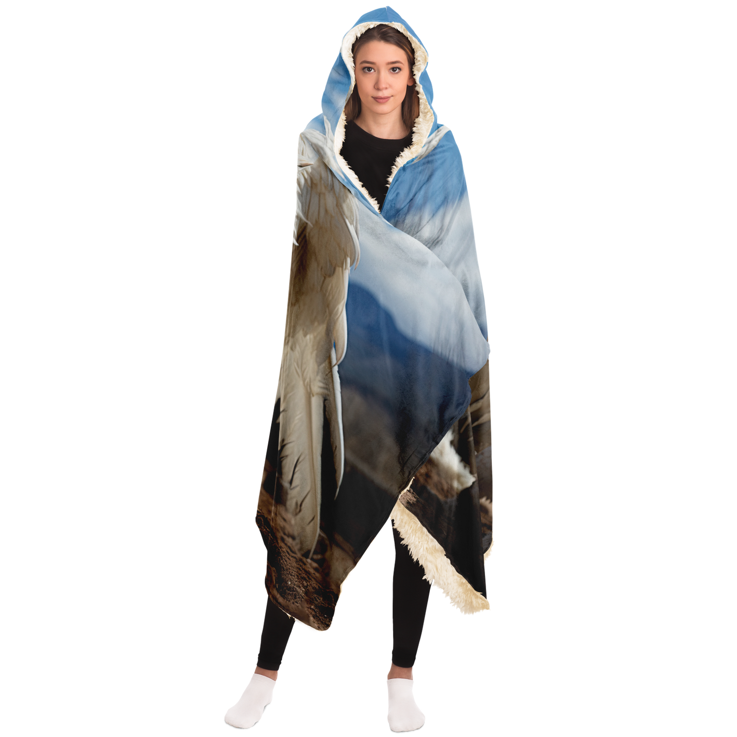 Albino Skyroar Hooded Blanket