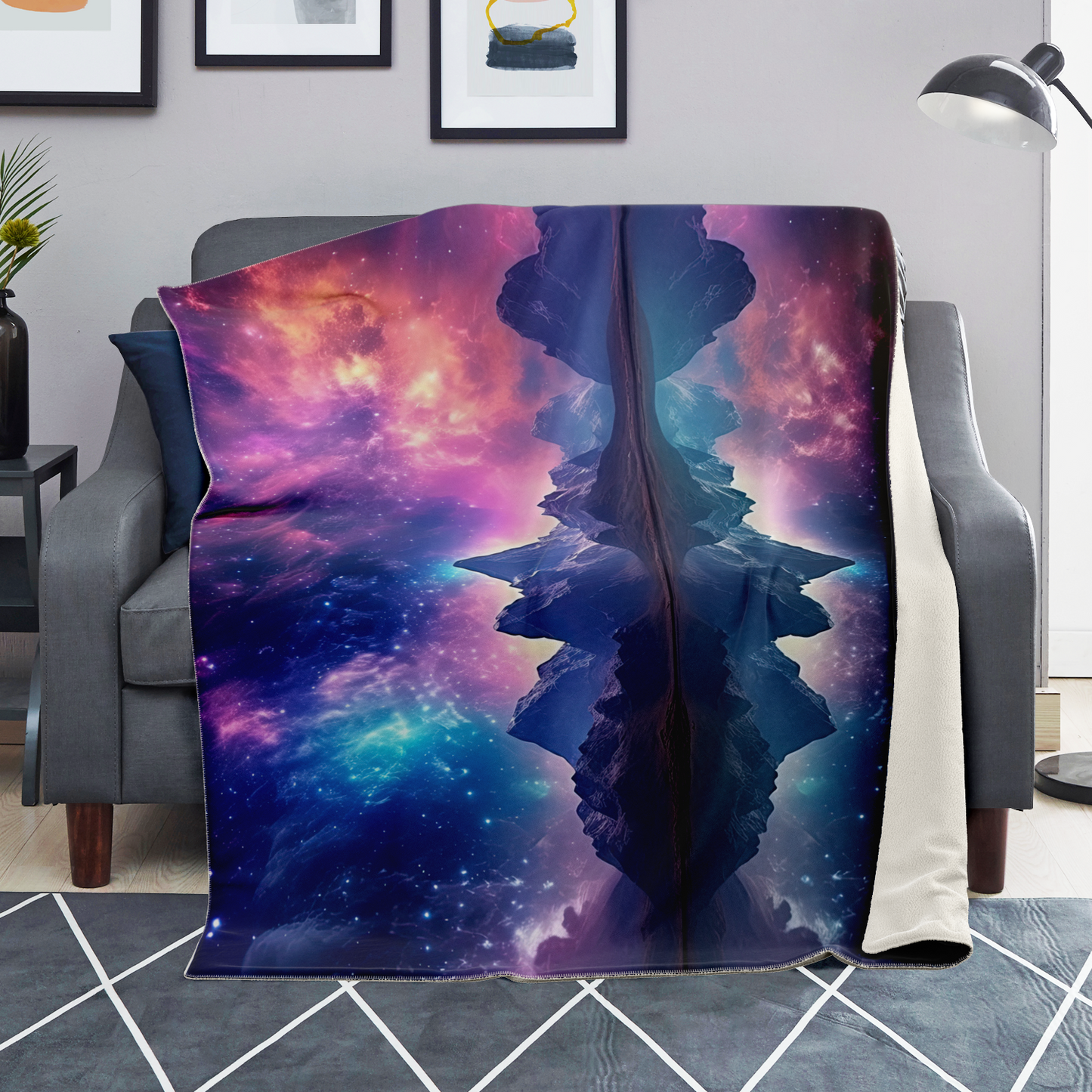 Space Holiday Premium Microfleece Blanket