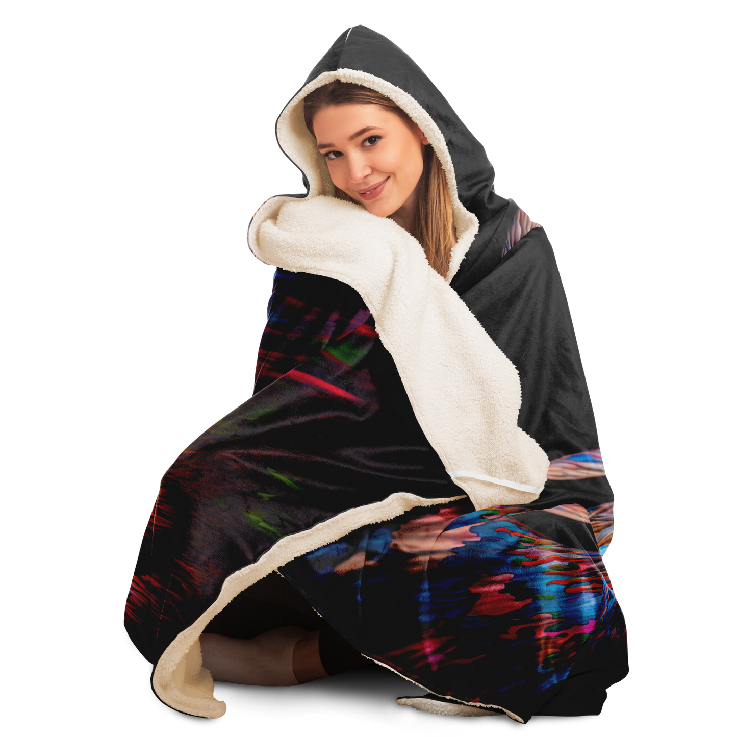 Fluro Falcon Hooded Blanket