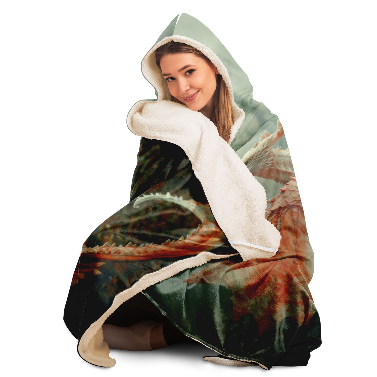 Dragons Flight Hooded Blanket