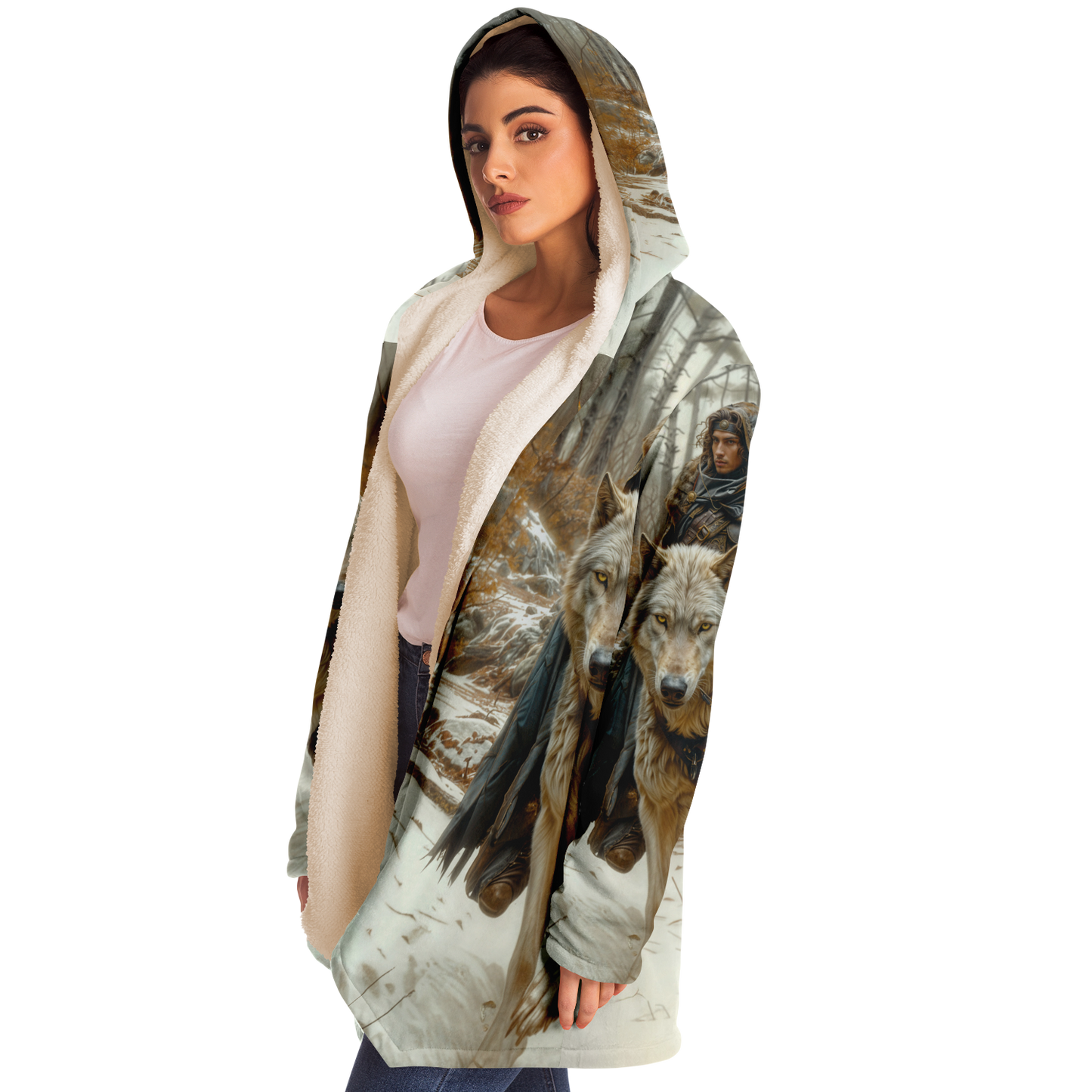 Wolf Rider Microfleece Cloak