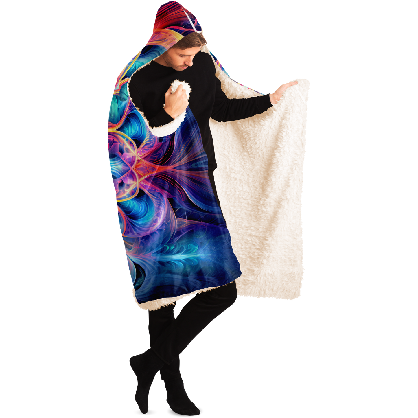 Opal Star Exploder Festival Hooded  Blanket