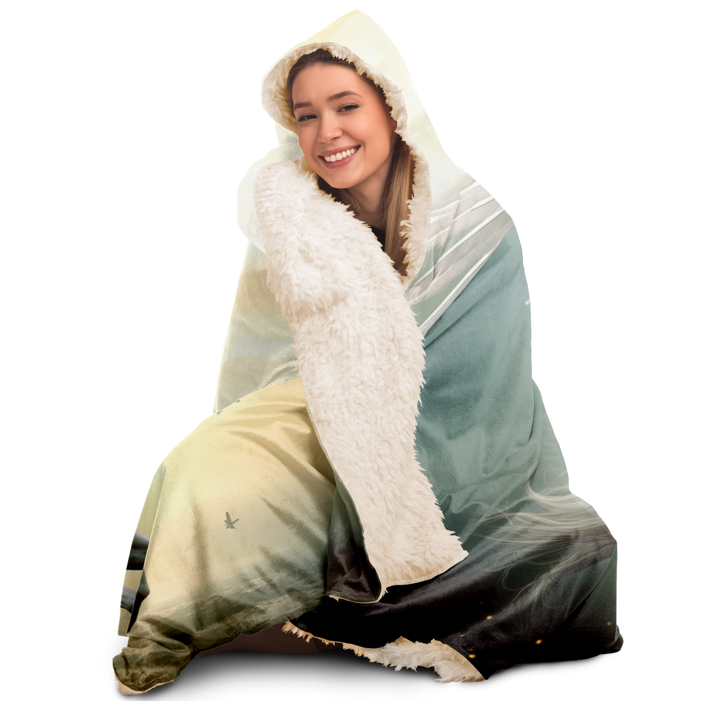 Wings Of Dawn Pegasus Hooded Blanket