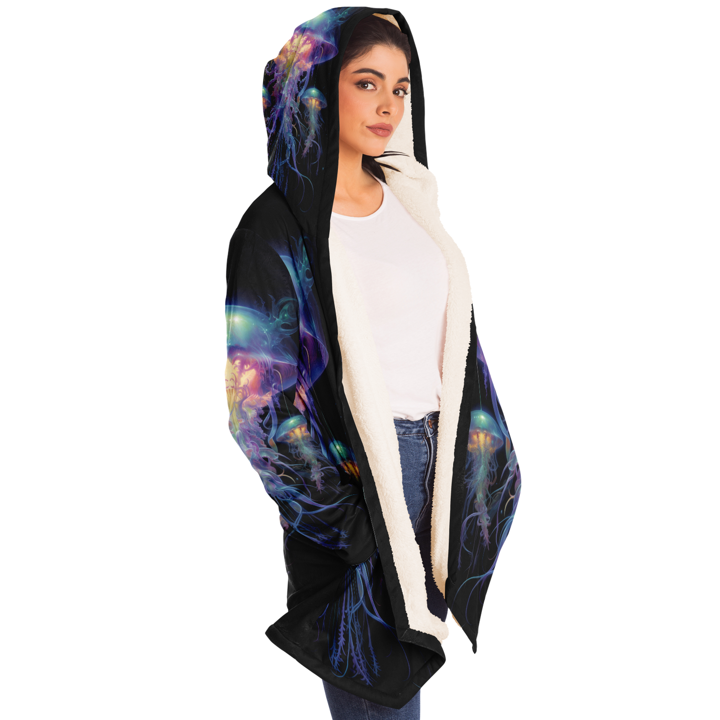 Space Jellyfish Microfleece Cloak