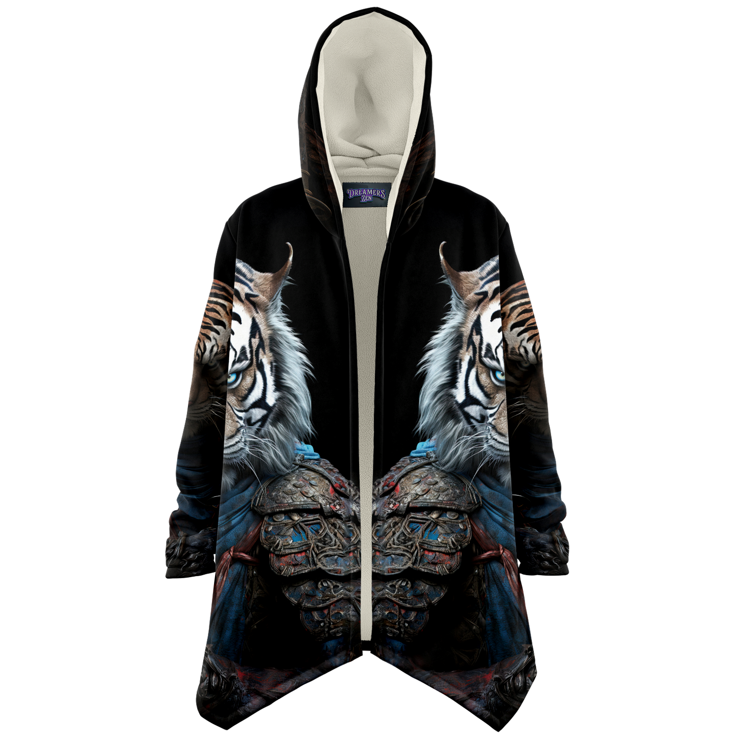 Tiger Samurai Microfleece Cloak