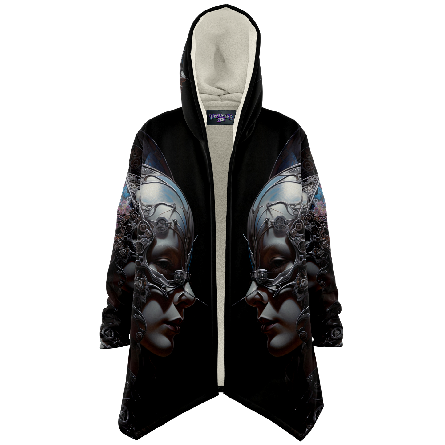 Cybernetic Butterfly Microfleece Cloak