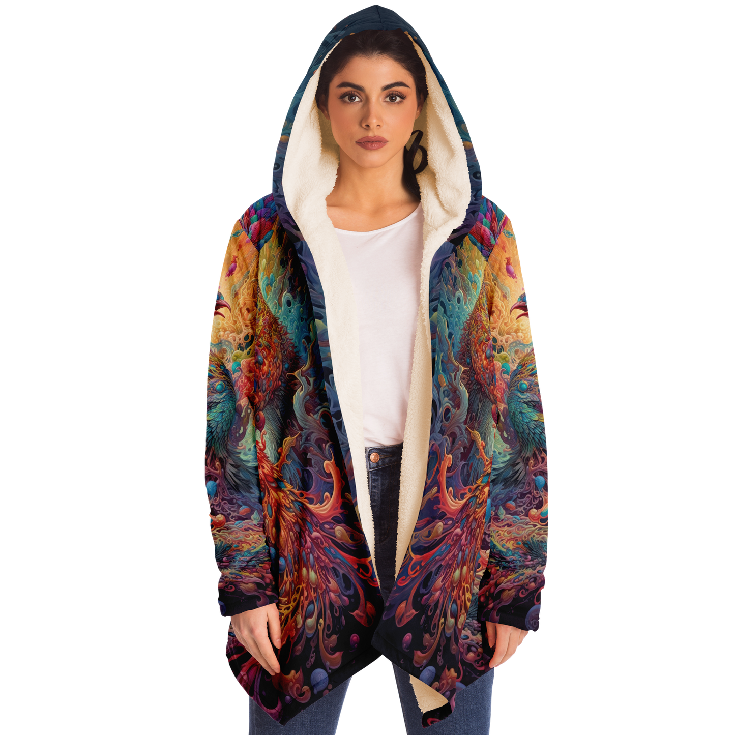 Liquid Light Phoenix Microfleece Cloak