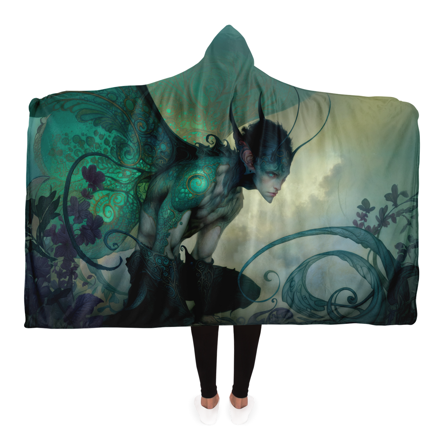 Silent Eyes Hooded Blanket