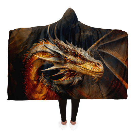 Fireheart - Grandfather Dragon Hooded Blanket