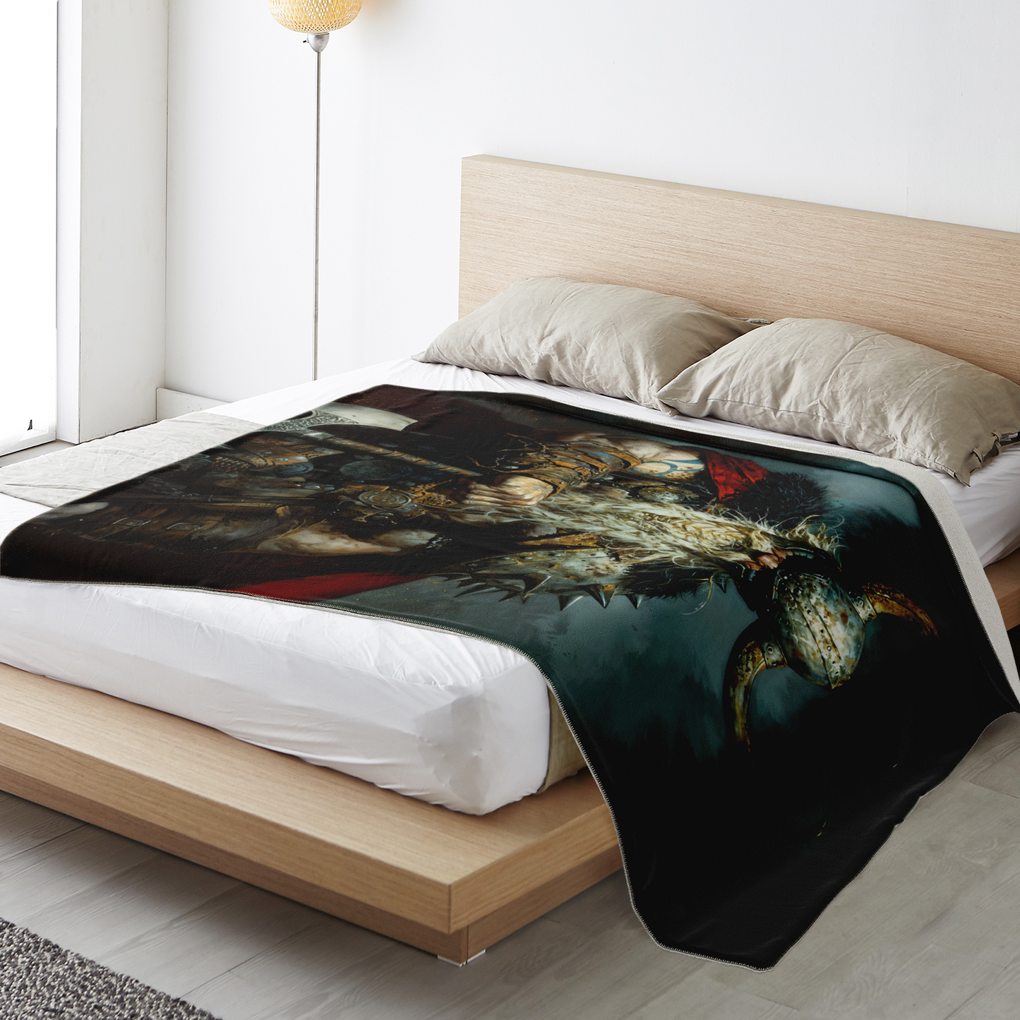 Battleworn Berserker Premium Microfleece Blanket