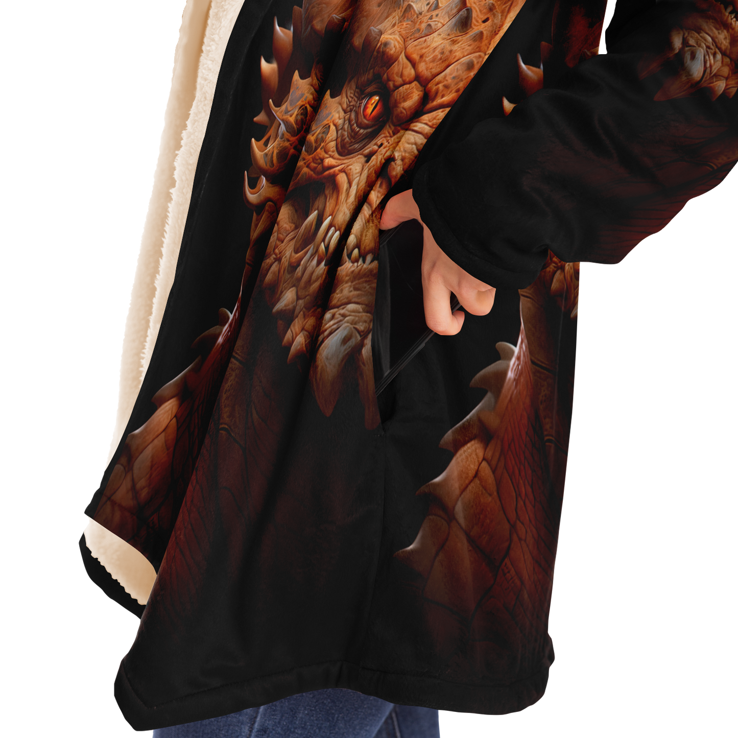 Dragonfire Draconian Microfleece Cloak