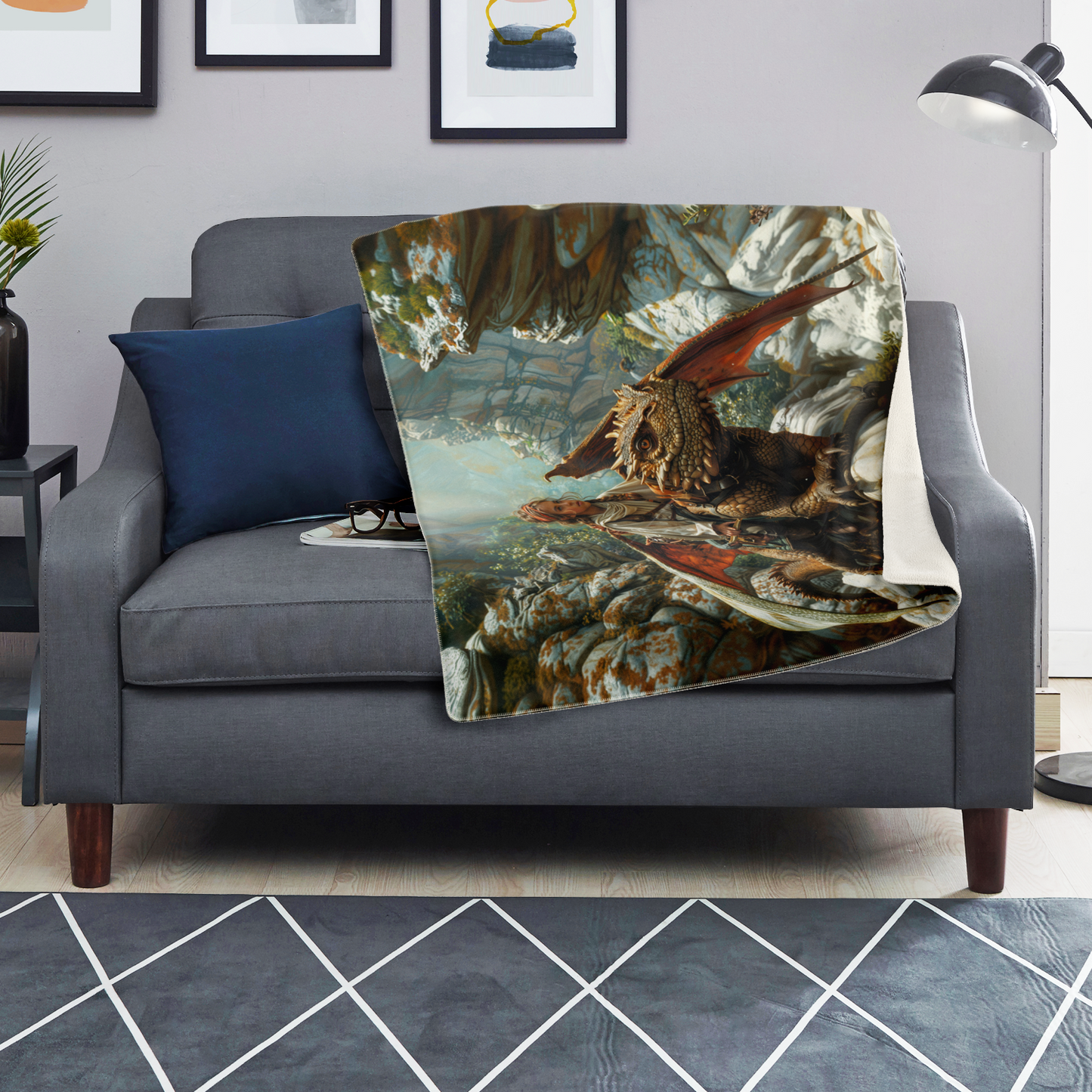 The Dragons Apprentice Premium Microfleece Blanket