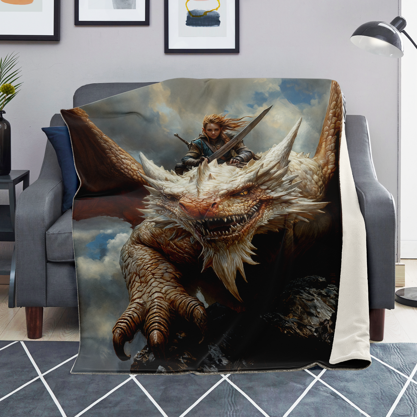 Skyborn Fury Premium Microfleece Blanket