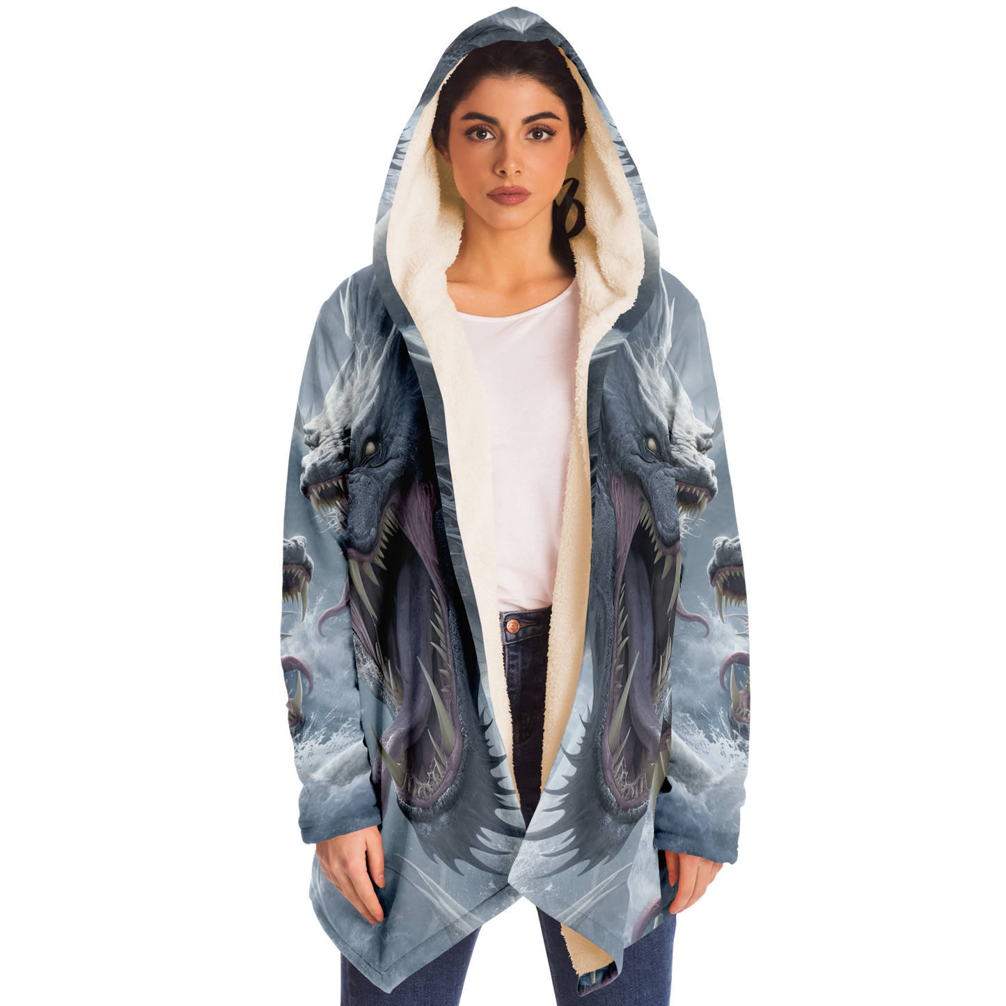 Hectic Hydra Microfleece Cloak - AOP