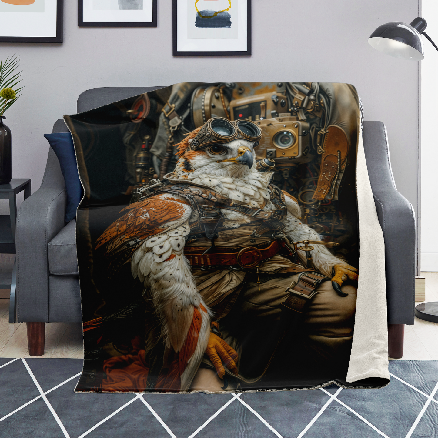 Time Pilot Falconeer Premium Microfleece Blanket