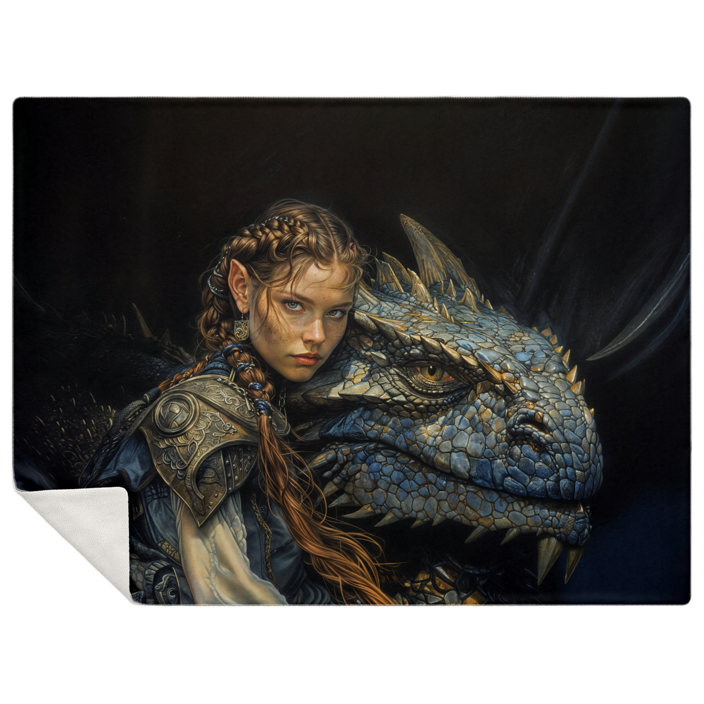 Bond Of The Dragonrider Premium Microfleece Blanket