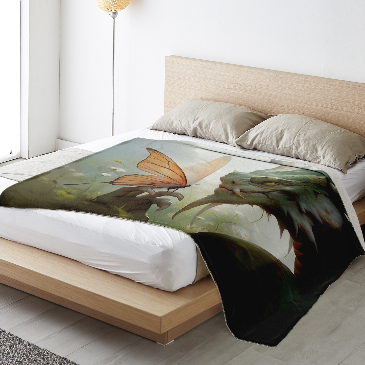 Fire and Flutter Premium Microfleece Blanket