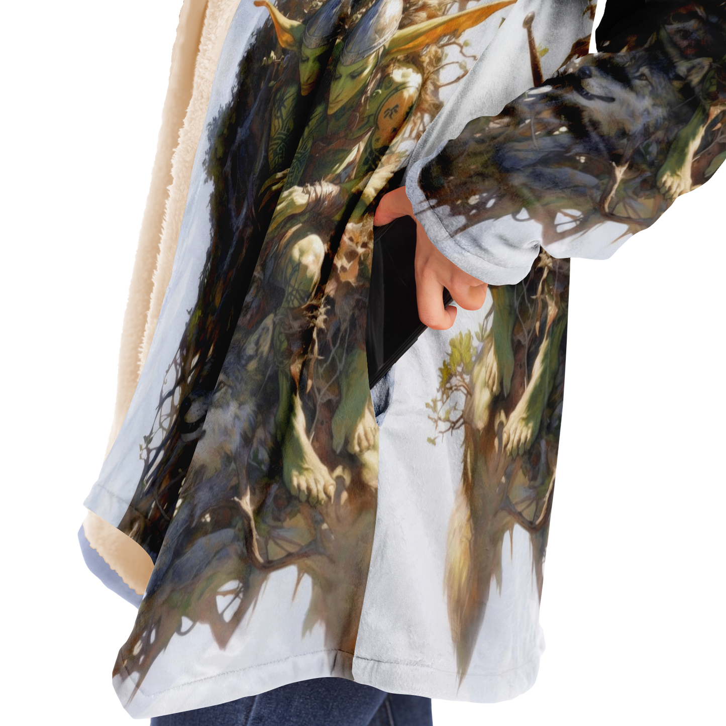 Floating Gardens Escape Microfleece Cloak