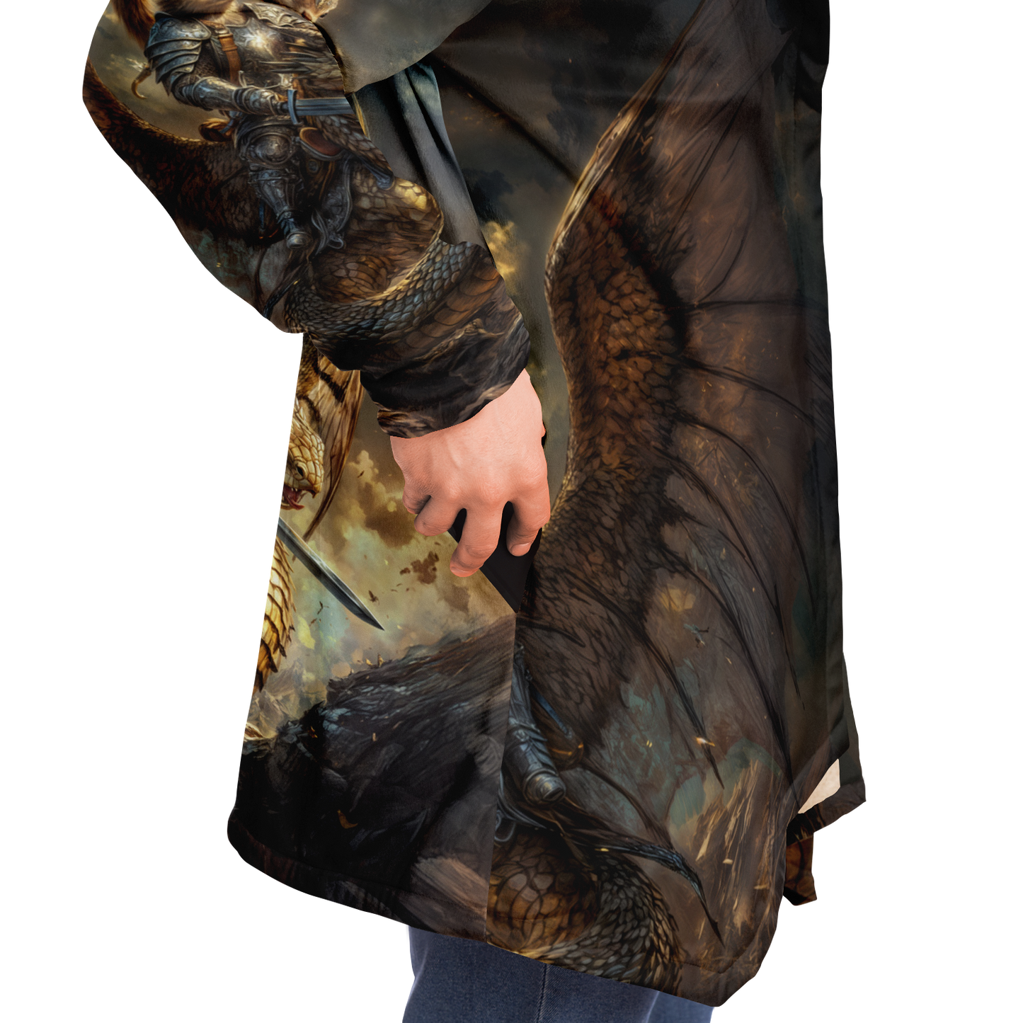 Winged Fury of the Squirrel Rider! Microfleece Cloak