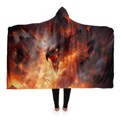 Phoenix Fury Hooded Blanket