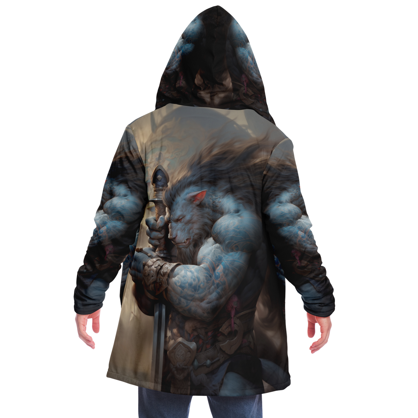 Werewolf Warrior Microfleece Cloak