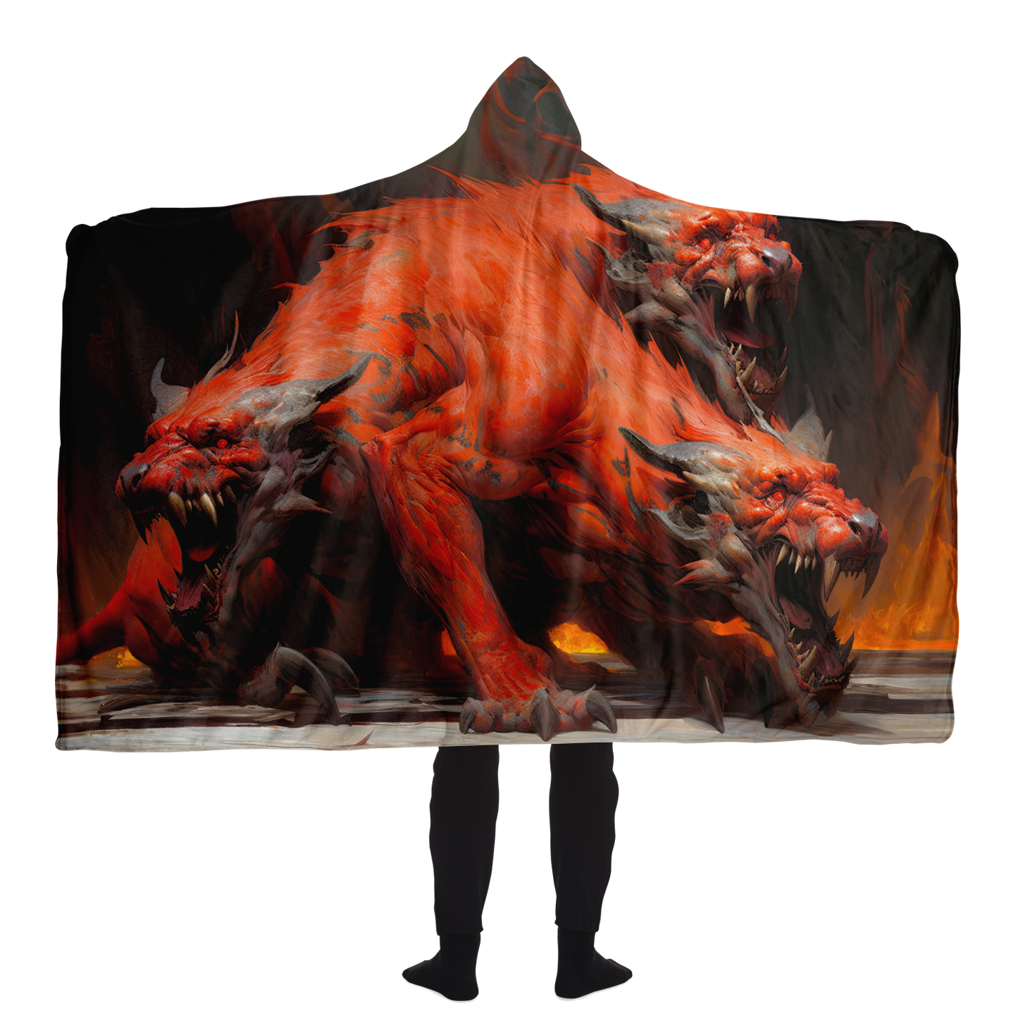 Hound Of Hades Hooded Blanket