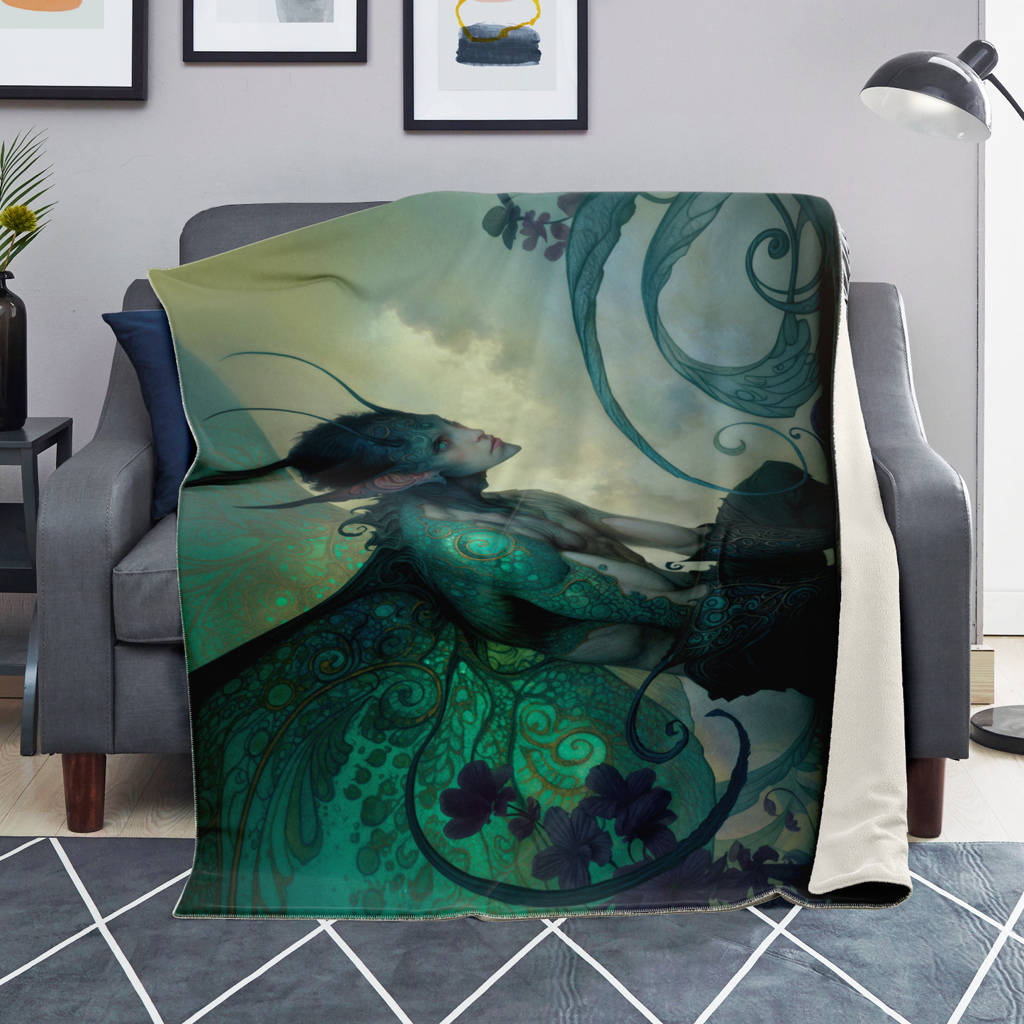 Silent Eyes Premium Microfleece Blanket